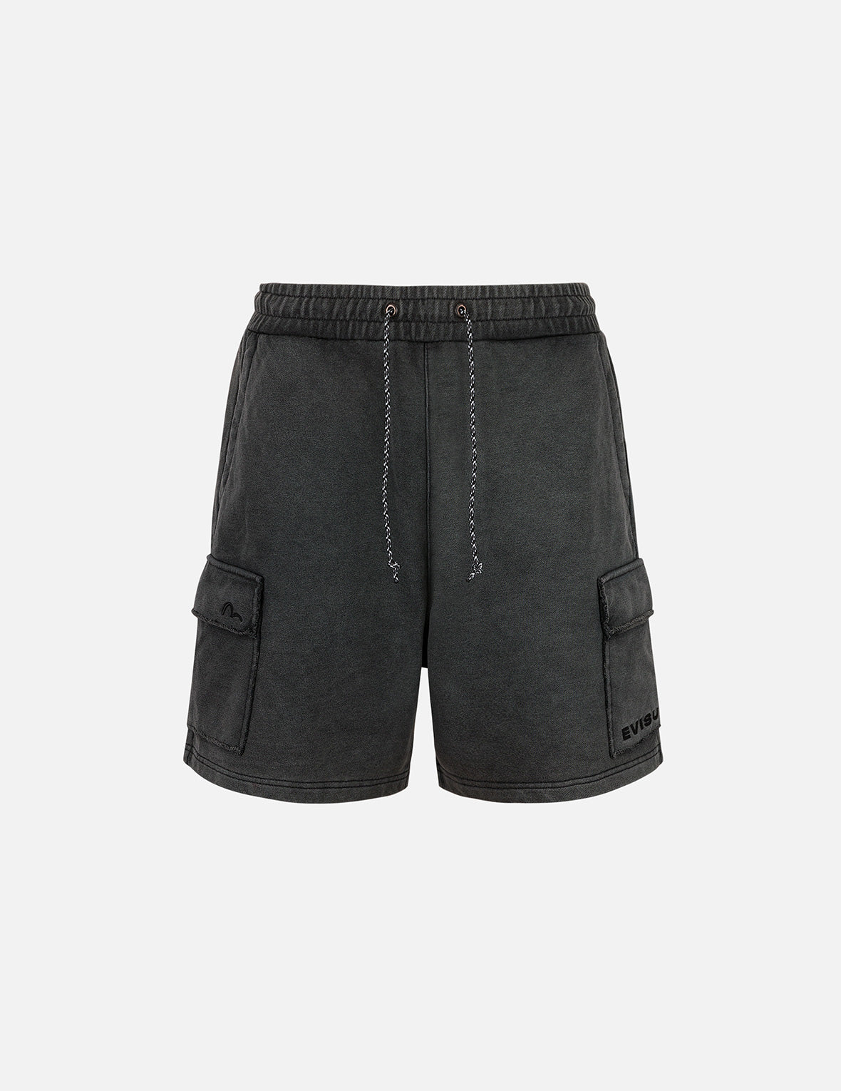 Seagull and Logo Embroidery Relax Fit Sun-Dried Finish Sweatshorts